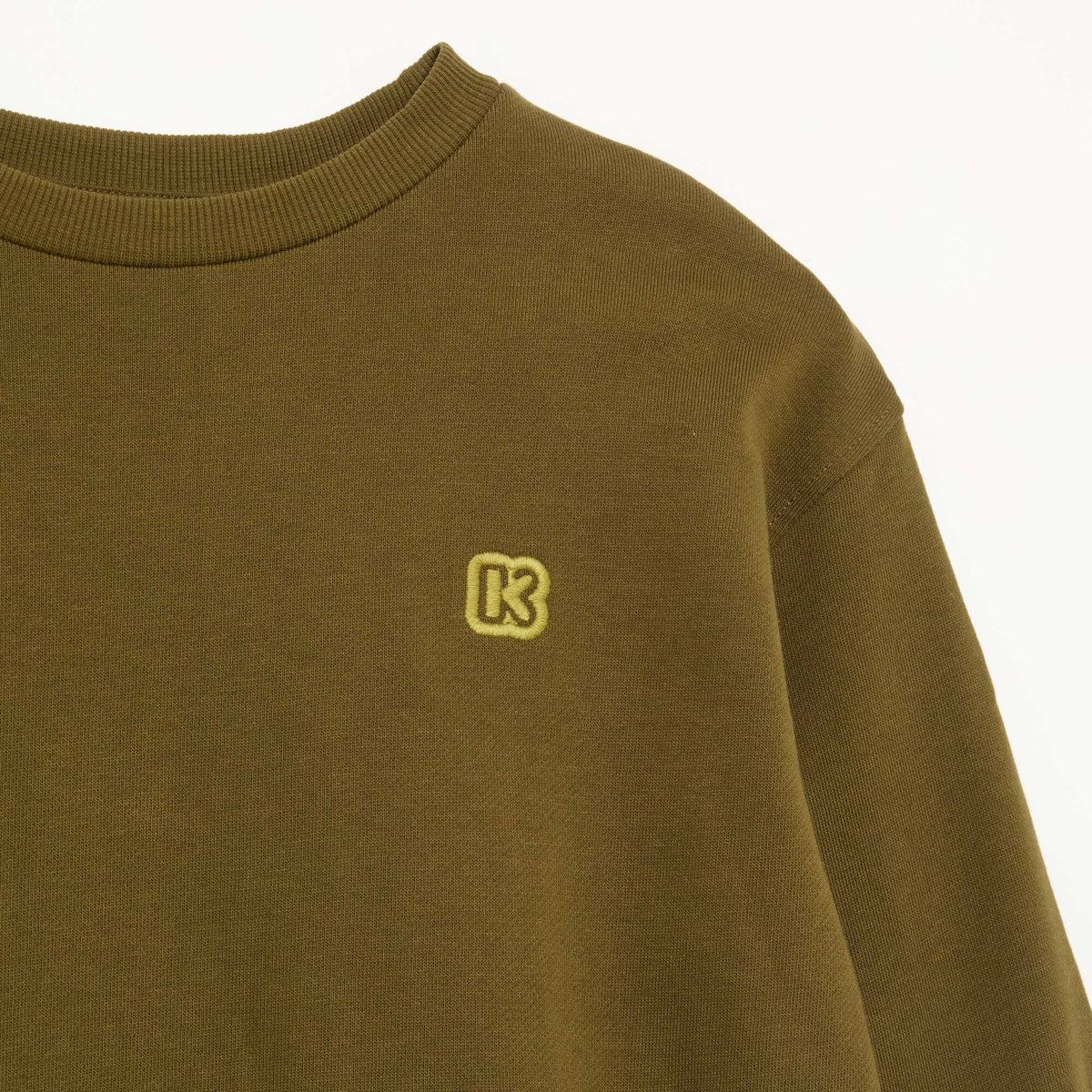 Plain unbrushed fleece sweatshirt - Kiabi KHAKI