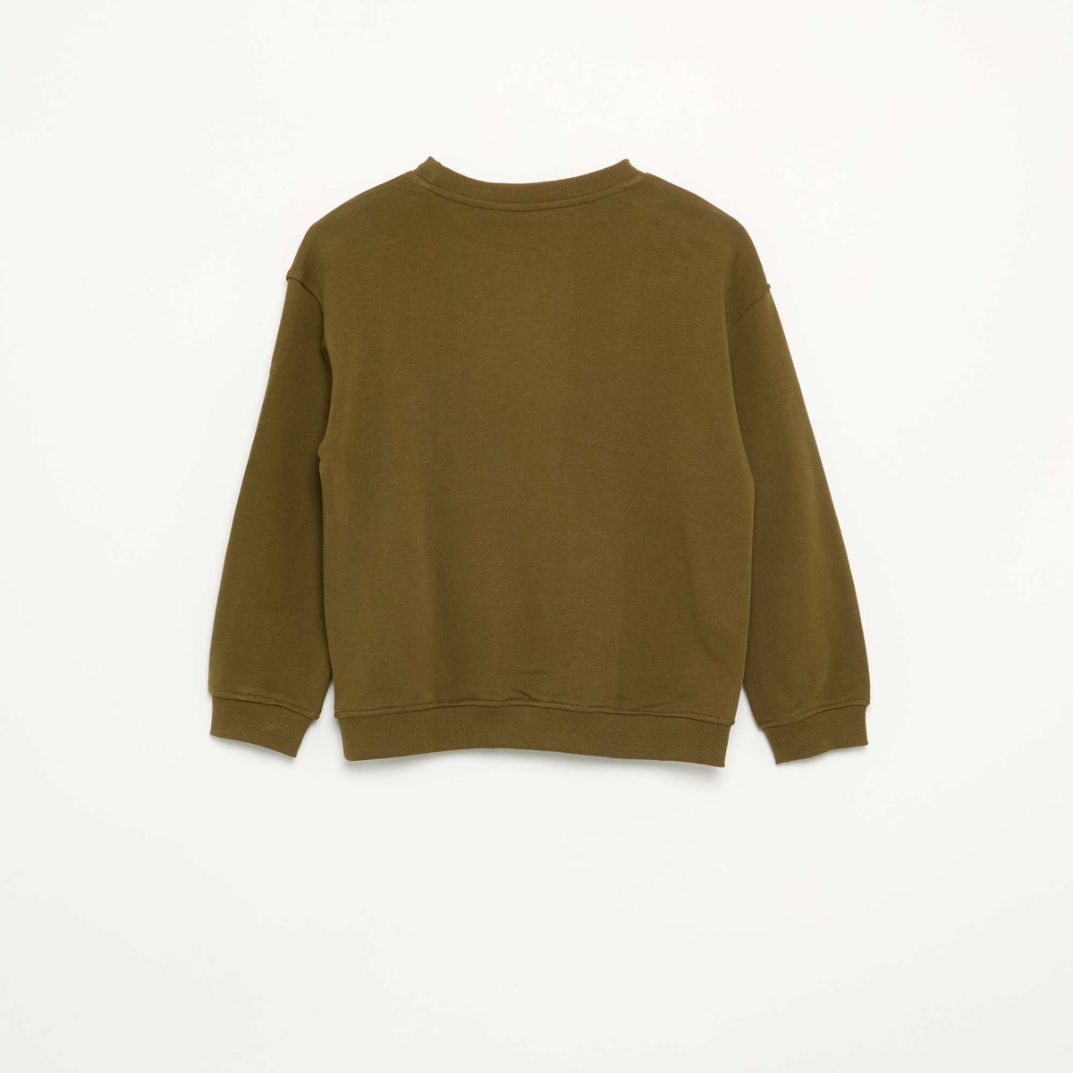 Plain unbrushed fleece sweatshirt - Kiabi KHAKI