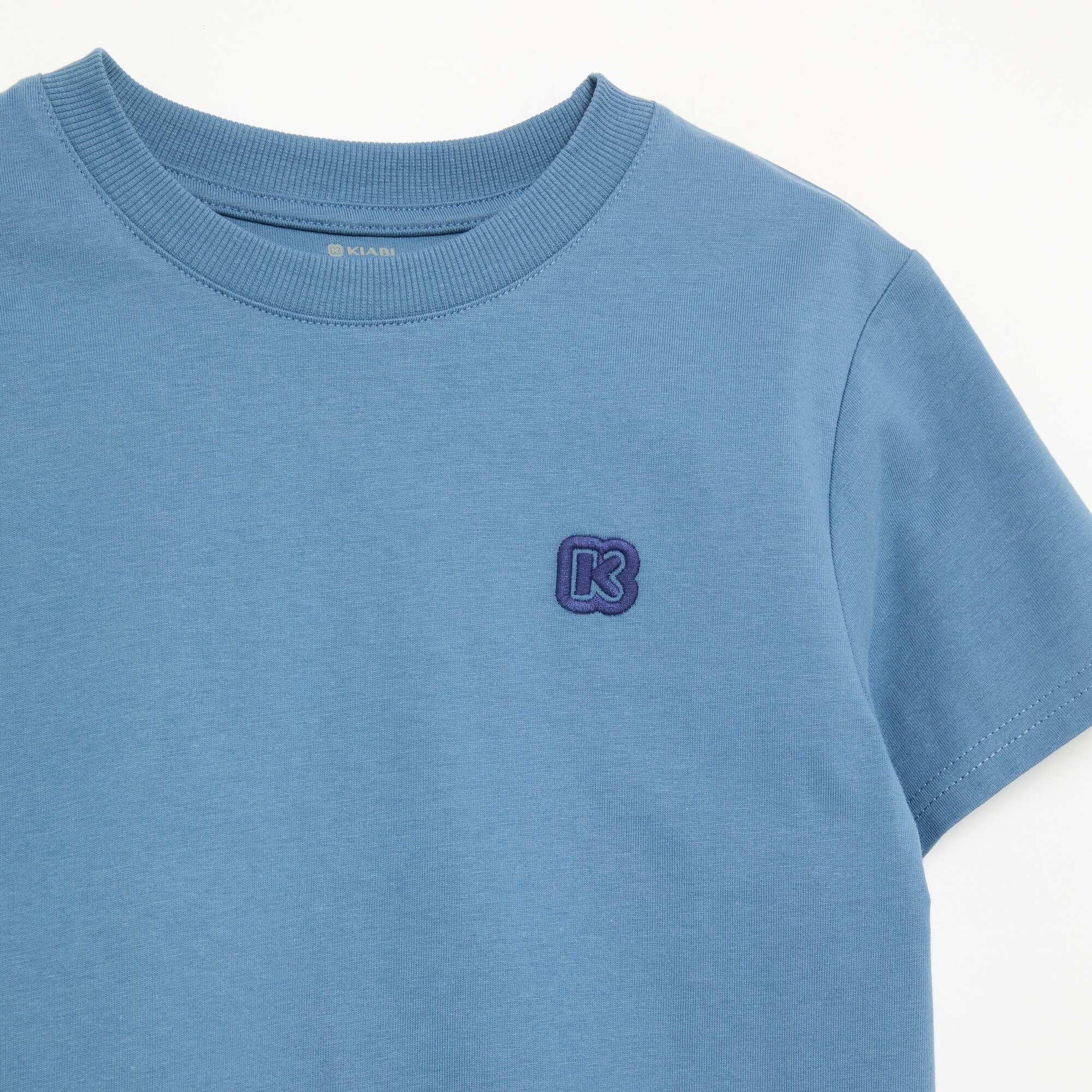 Plain short-sleeved crew neck t-shirt - Kiabi BLUE