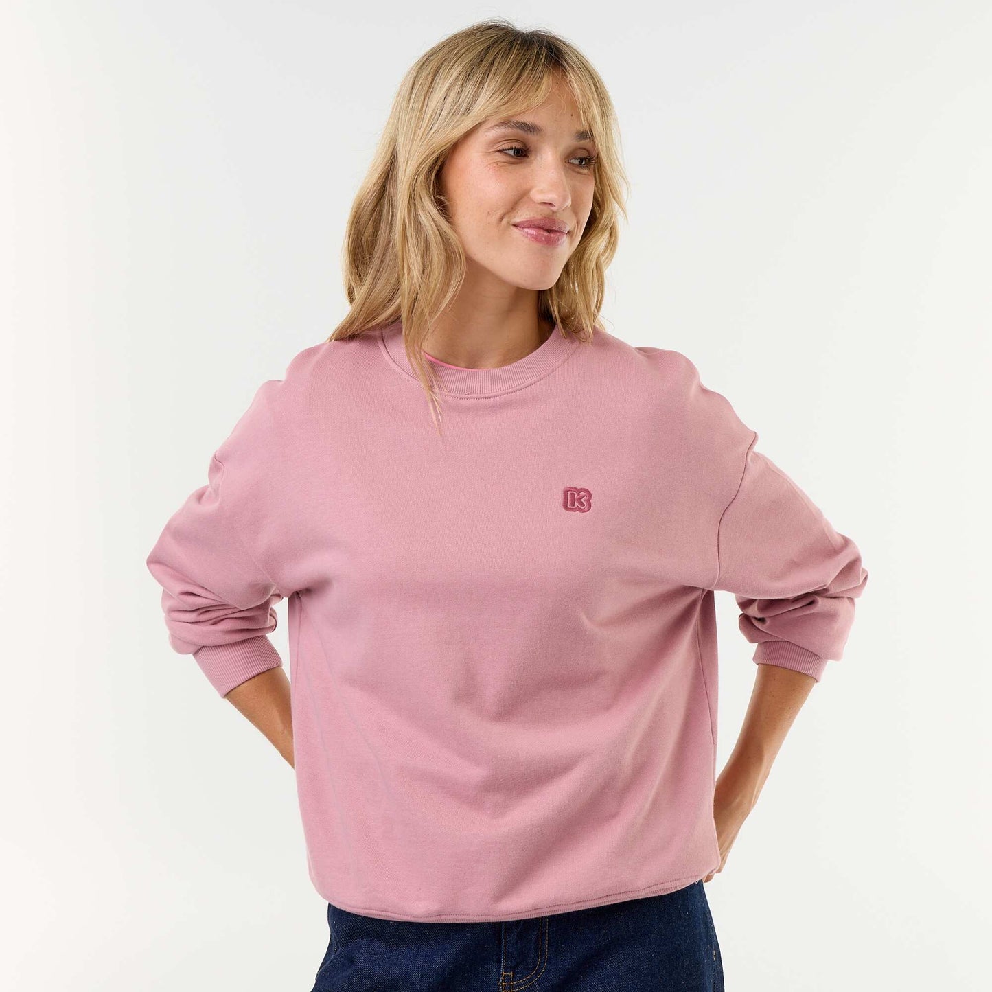 Crew neck sweatshirt - Kiabi PINK