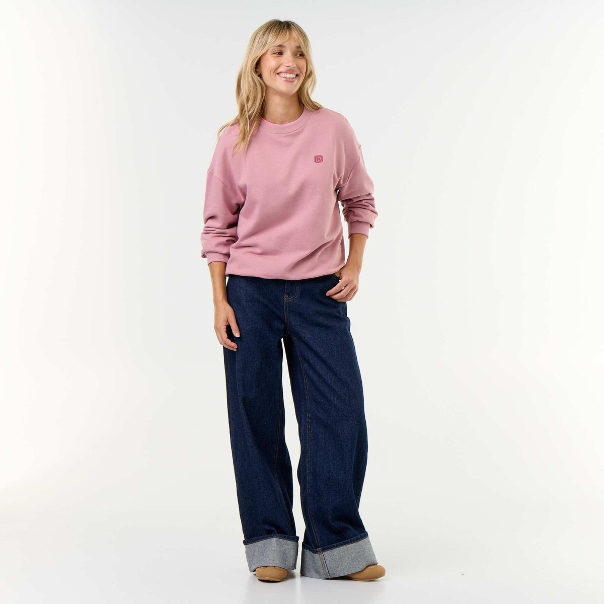 Crew neck sweatshirt - Kiabi PINK