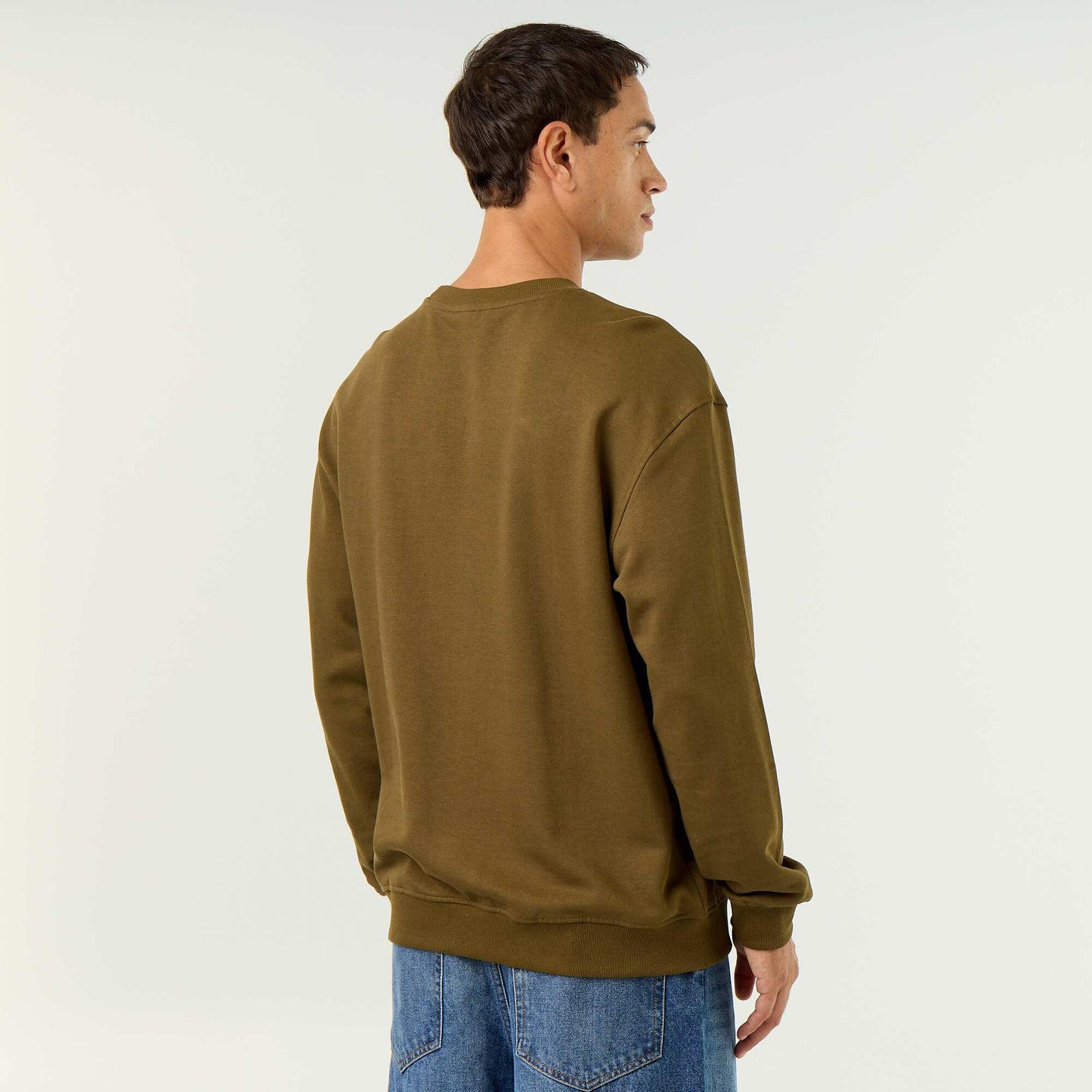 Round Neck Sweatshirt - Kiabi GREEN