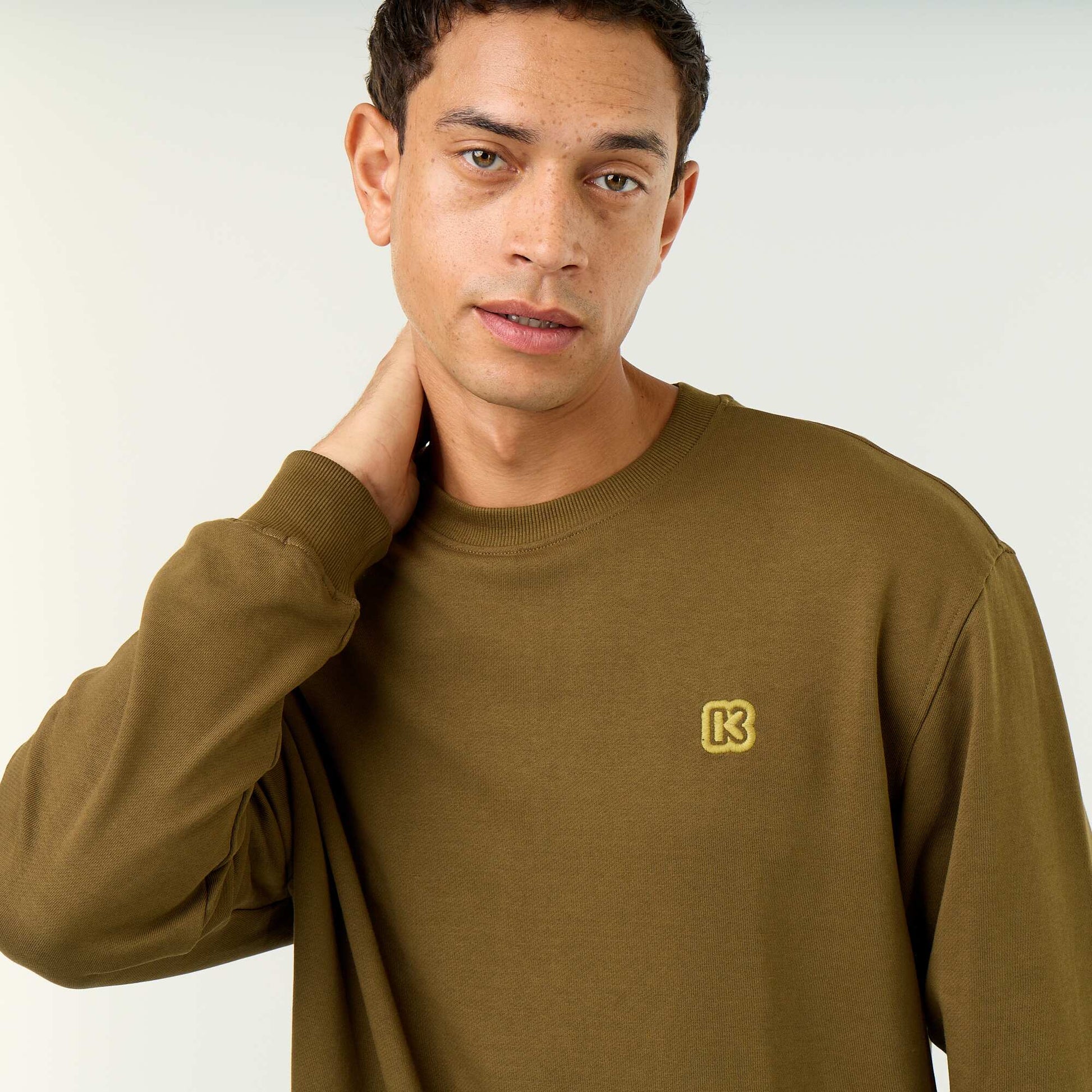 Round Neck Sweatshirt - Kiabi GREEN