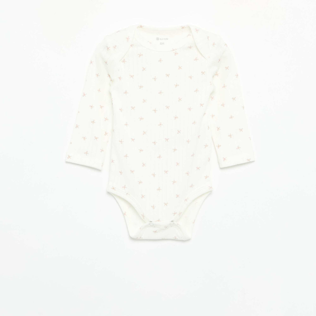 Pack of 2 long-sleeved bodysuits BEIGE