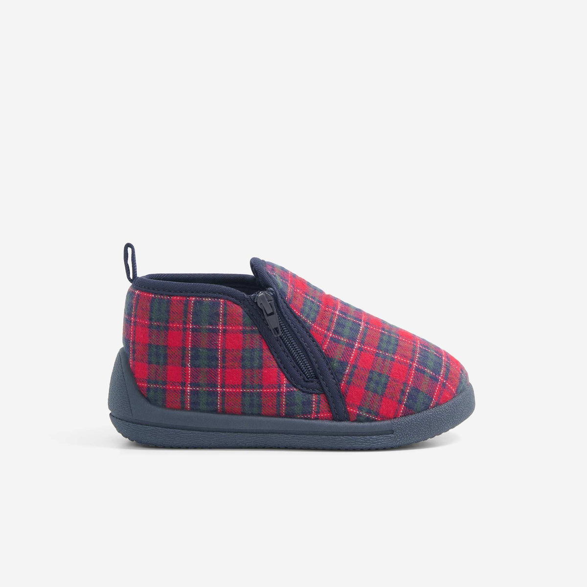 Checked Slippers RED