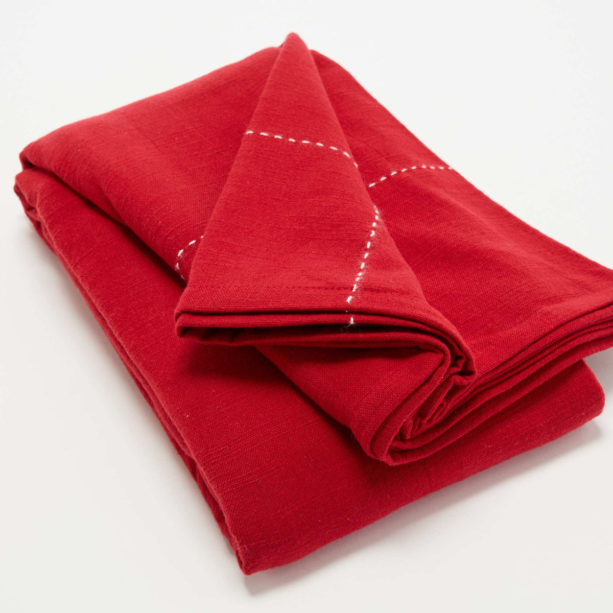 Solid Christmas Tablecloth - KIABI Home RED