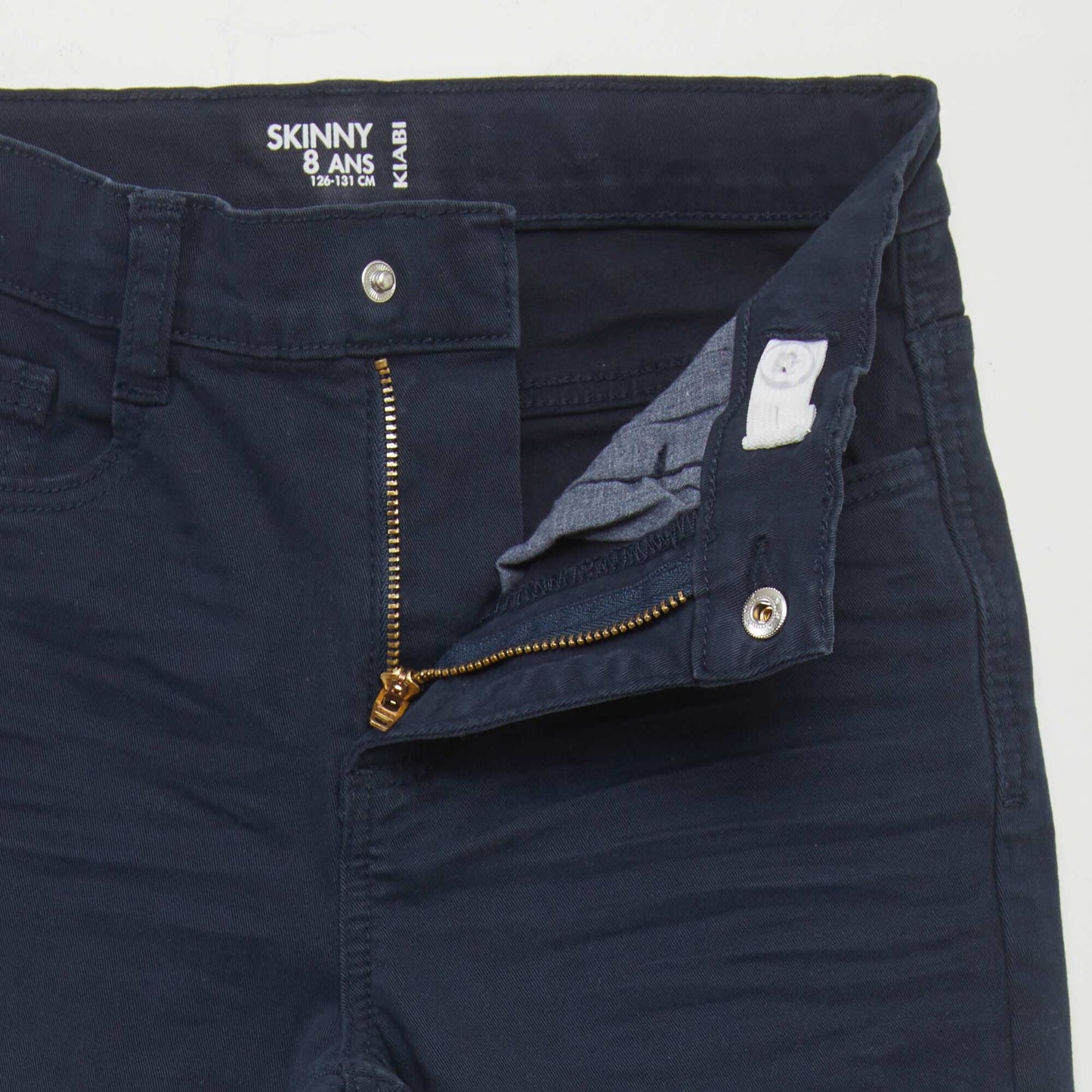 Skinny trousers with five pockets blue