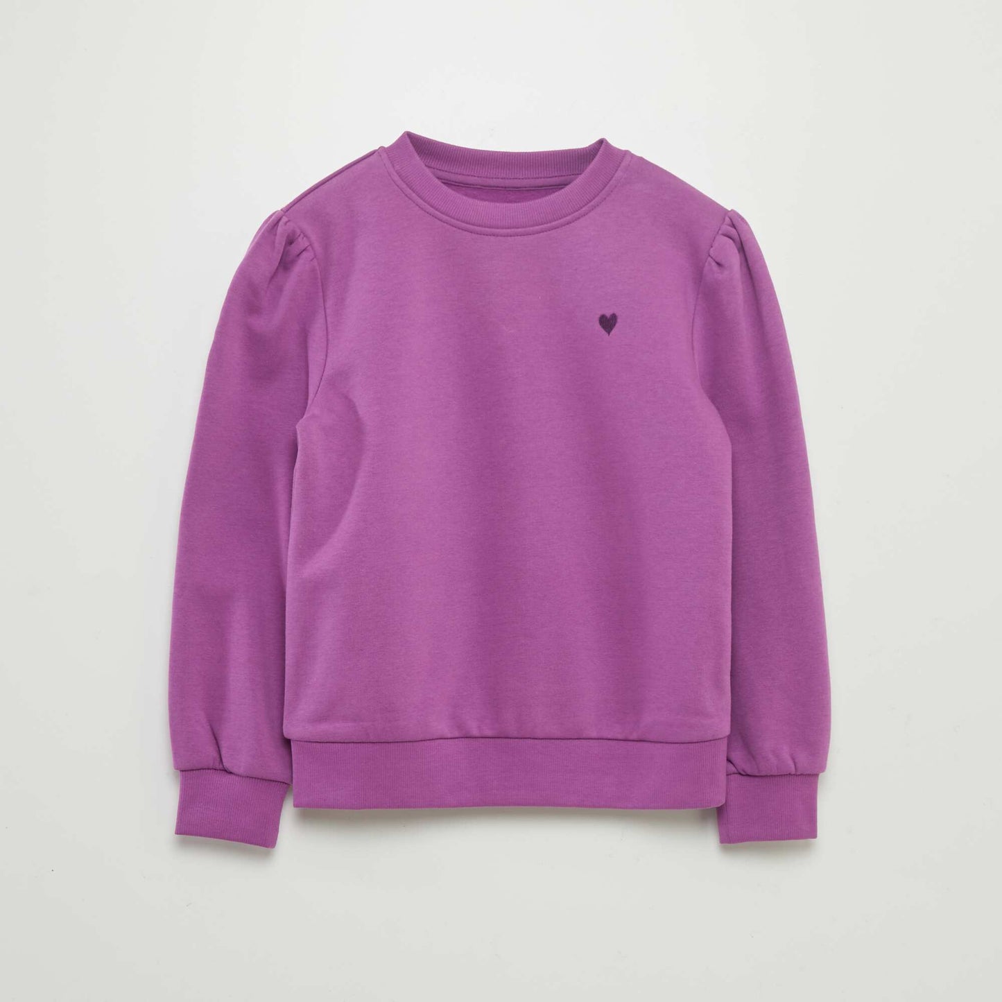 Round neck sweatshirt PURPLE