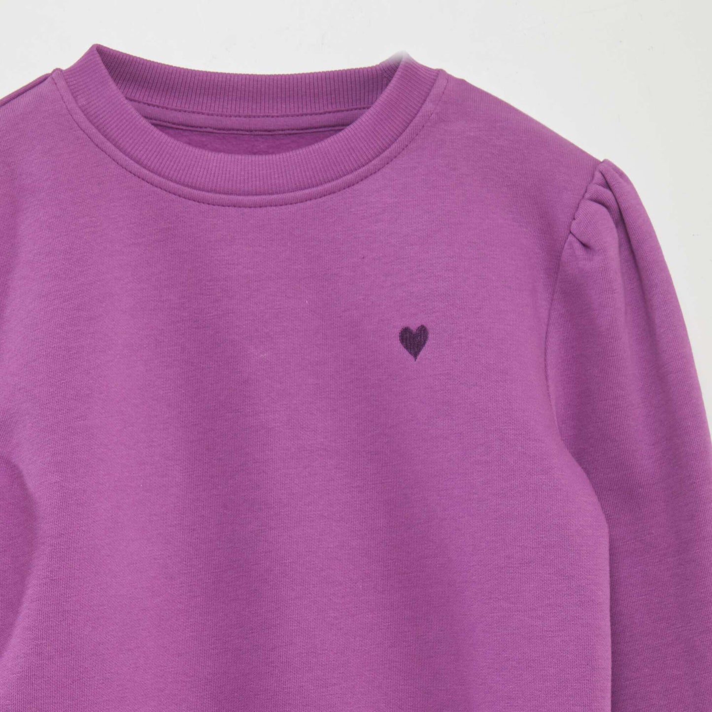 Round neck sweatshirt PURPLE