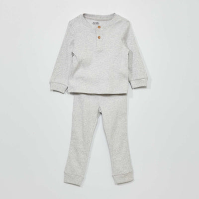 Pyjama set - 2-piece set Grey