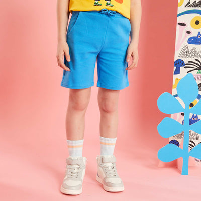 Plain Bermuda shorts blue