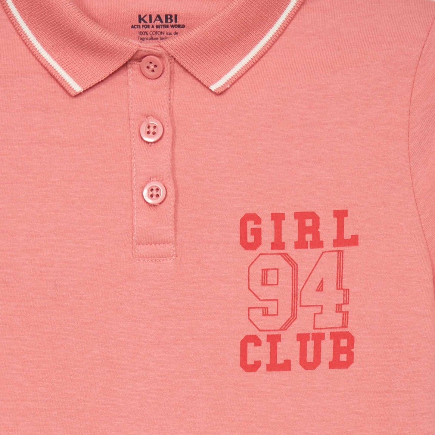 Jersey dress with polo collar PINK_CLUB