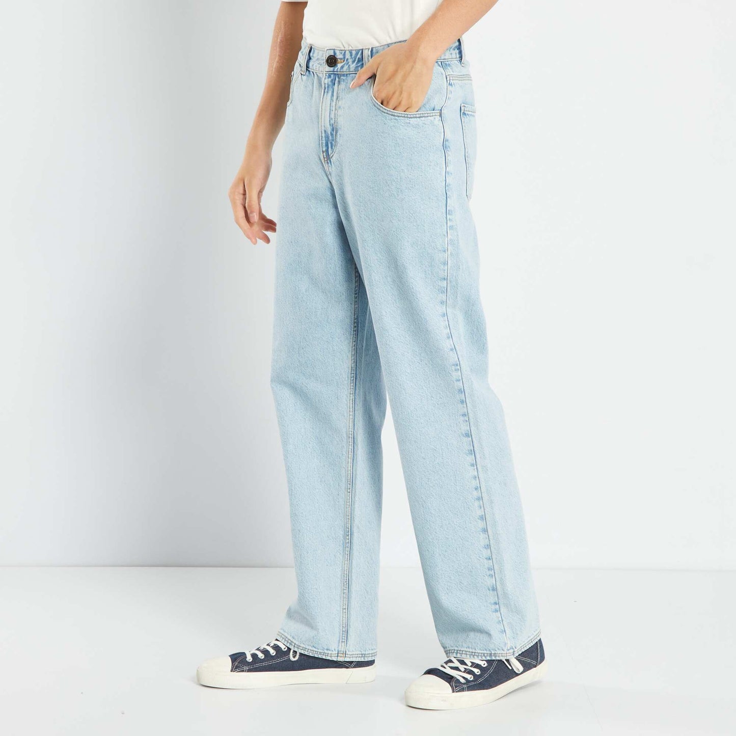 Wide-leg 5-pocket jeans Blue