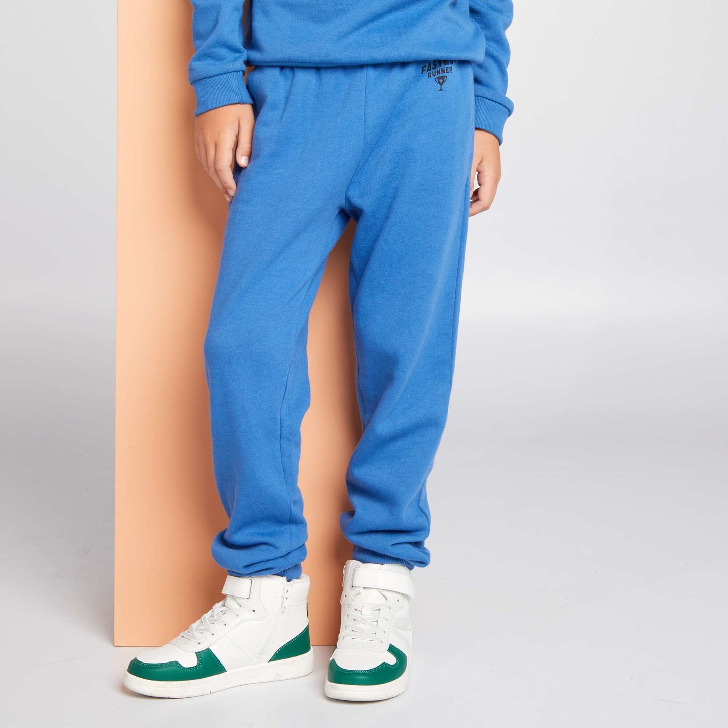 Sweatshirt fabric joggers Blue