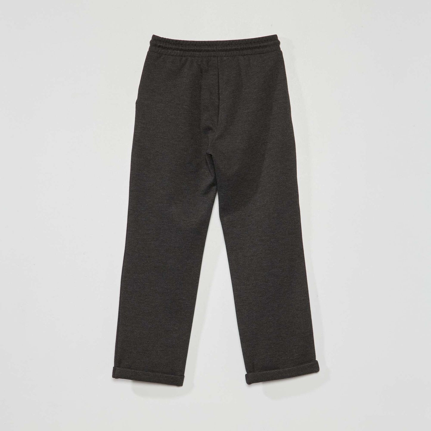 Piqué knit joggers Gray