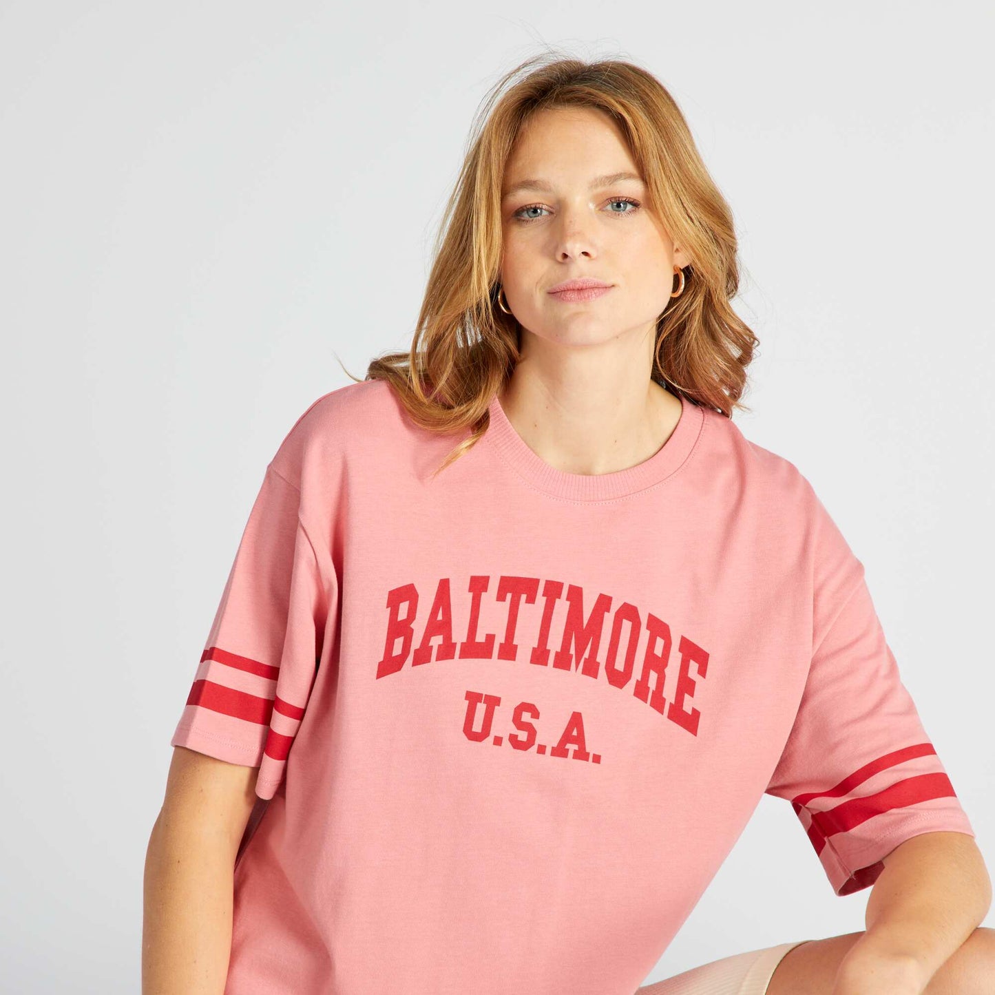 Baltimore short-sleeved T-shirt PINKBALPMA