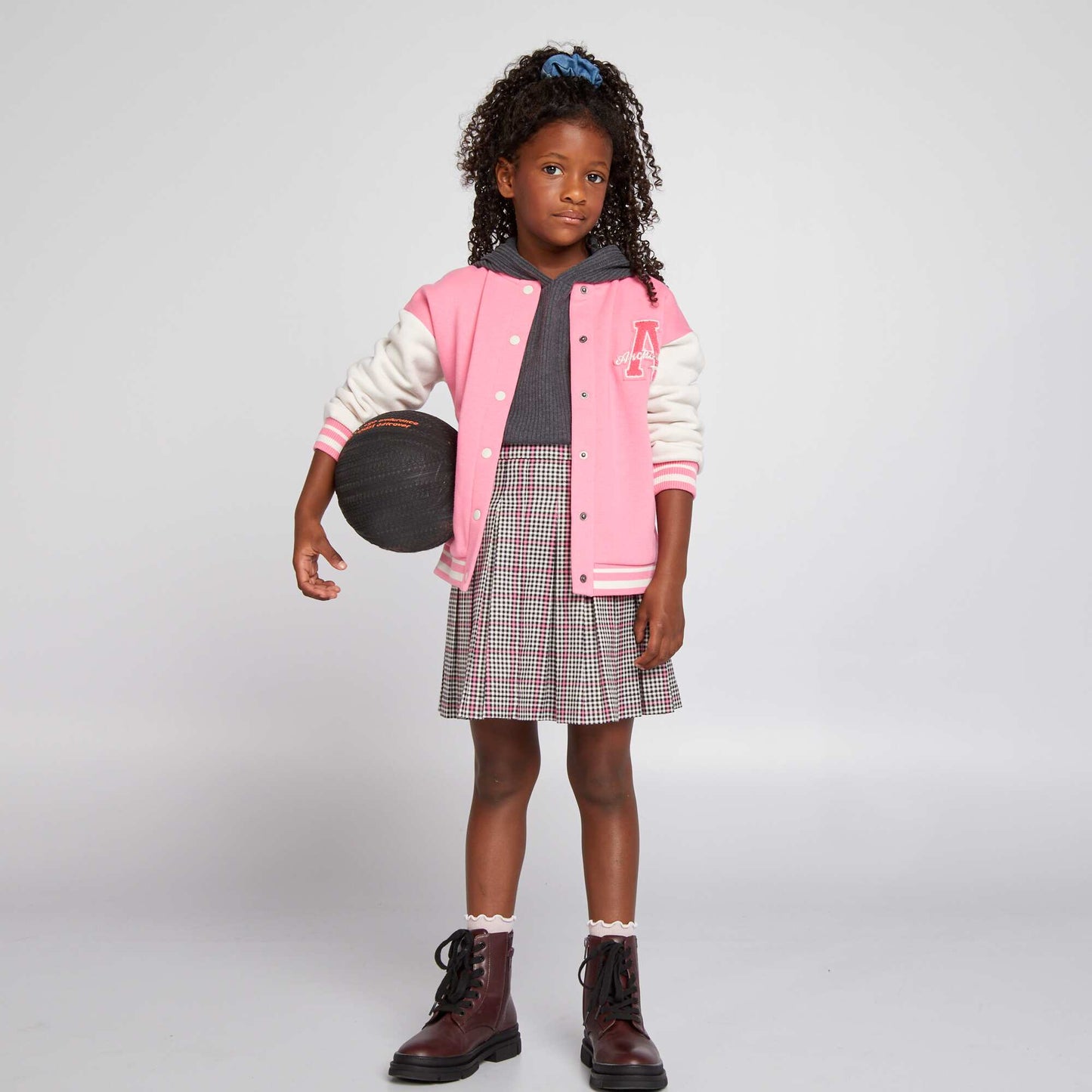 Campus-style jacket Pink