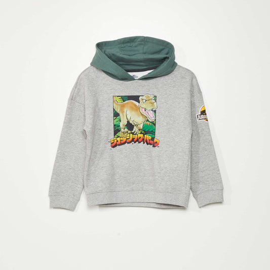 'Jurassic Park' hoodie Grey