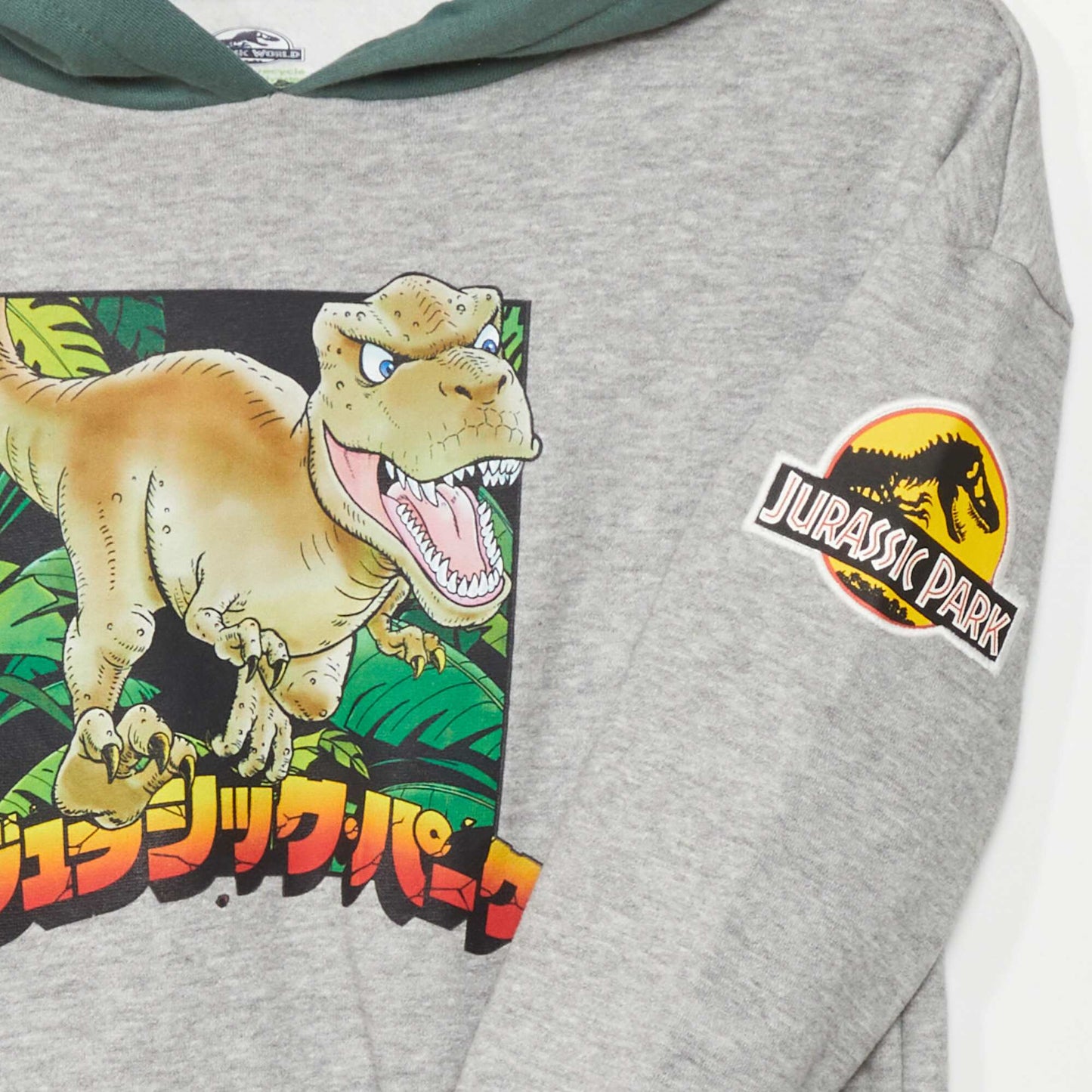 'Jurassic Park' hoodie Grey