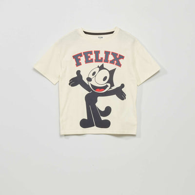 Felix jersey T-shirt ECRU_FELIX