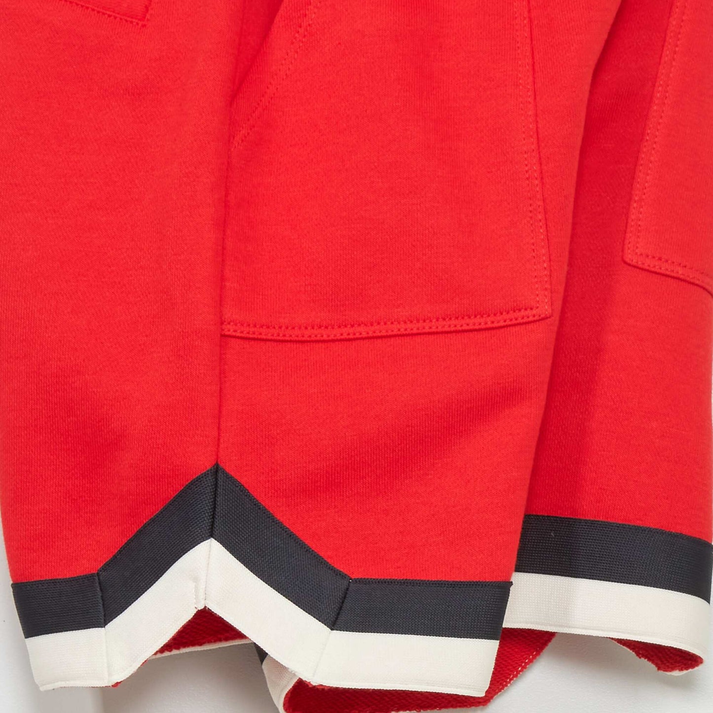 Sweatshirt fabric Bermuda shorts RED