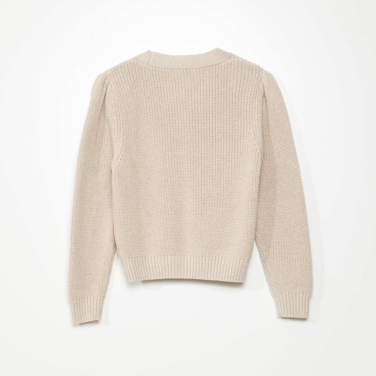 Knitted cardigan BEIGE