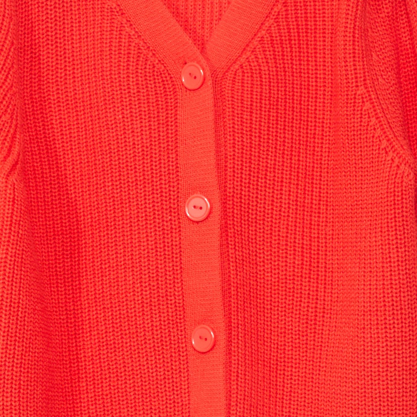Knitted cardigan red