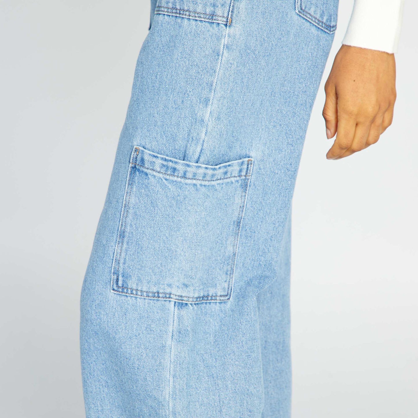 Wide-leg trousers with patch pockets DOUBLE_STO