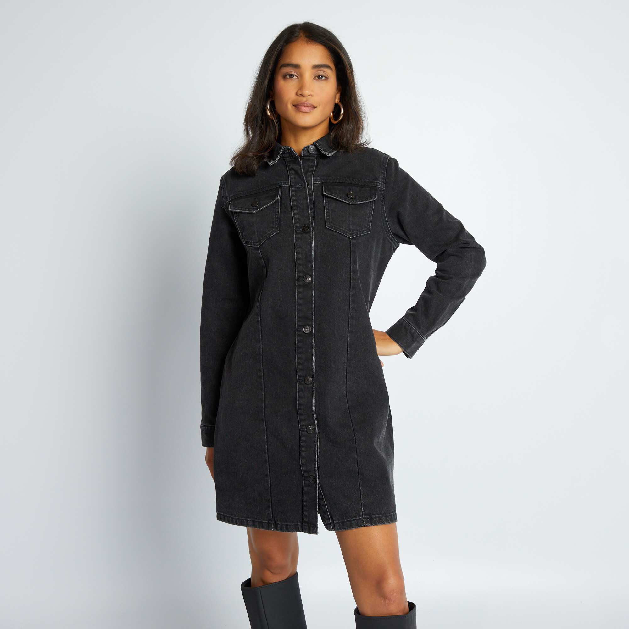 Denim dress BLACK – Kiabi Malte
