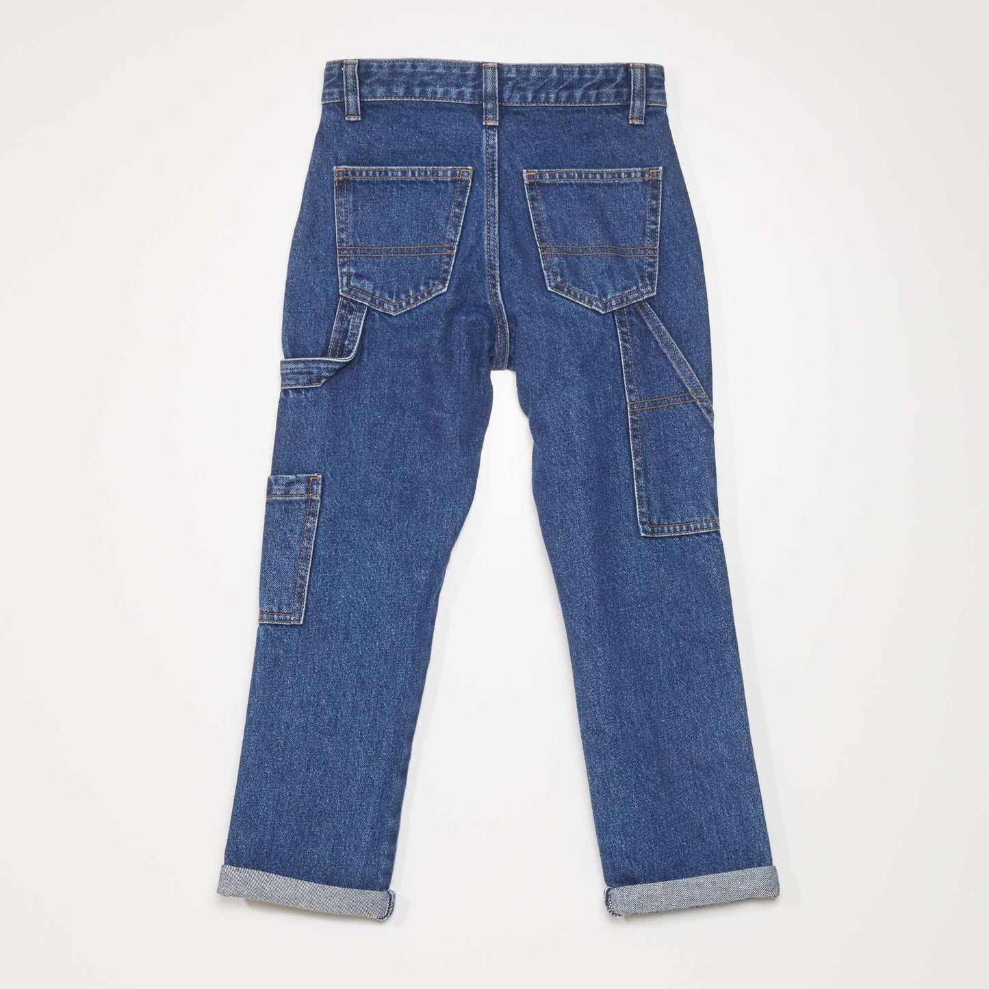 Regular jeans with side pockets BLUE