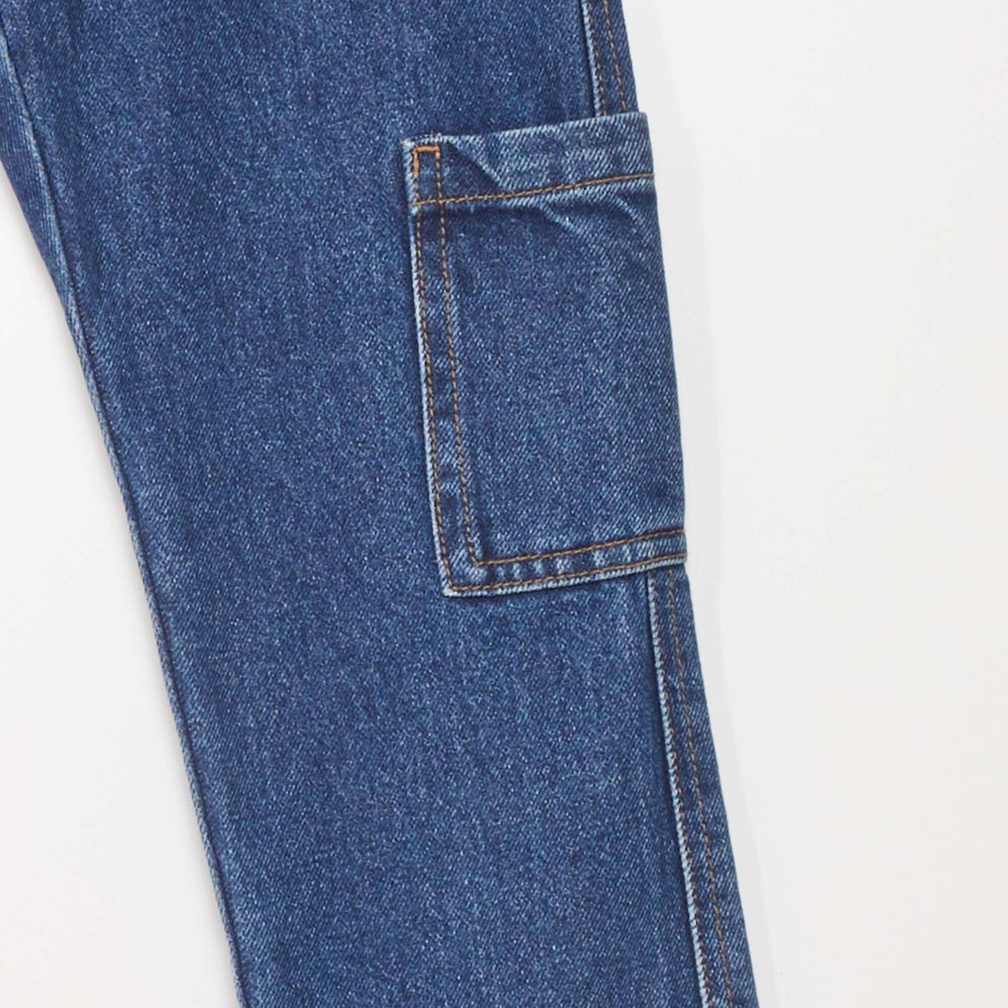 Regular jeans with side pockets BLUE