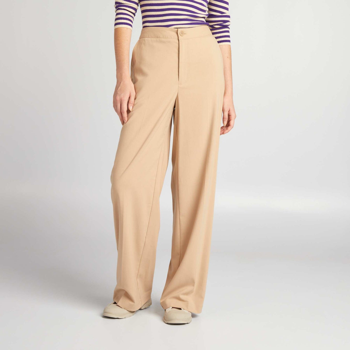 Wide-leg trousers BEIGE