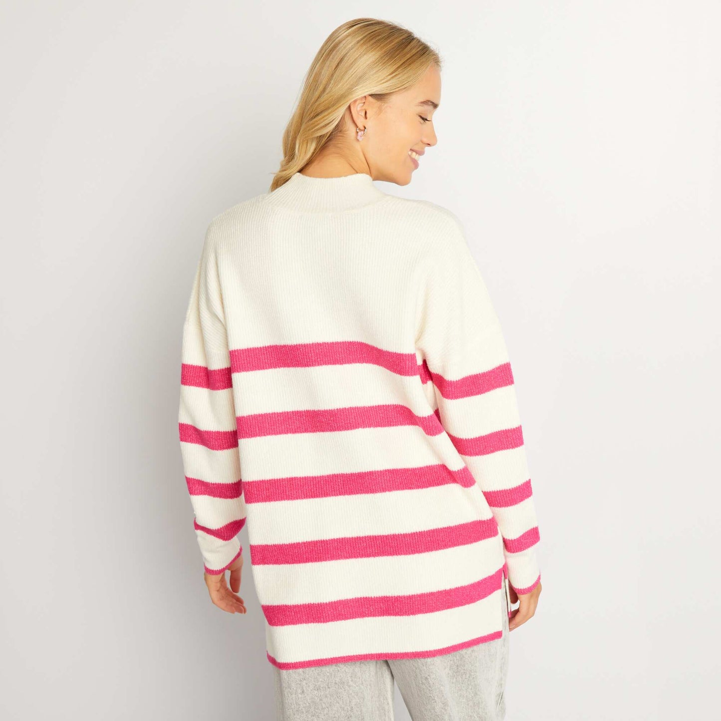 Knit sailor sweater WHITE