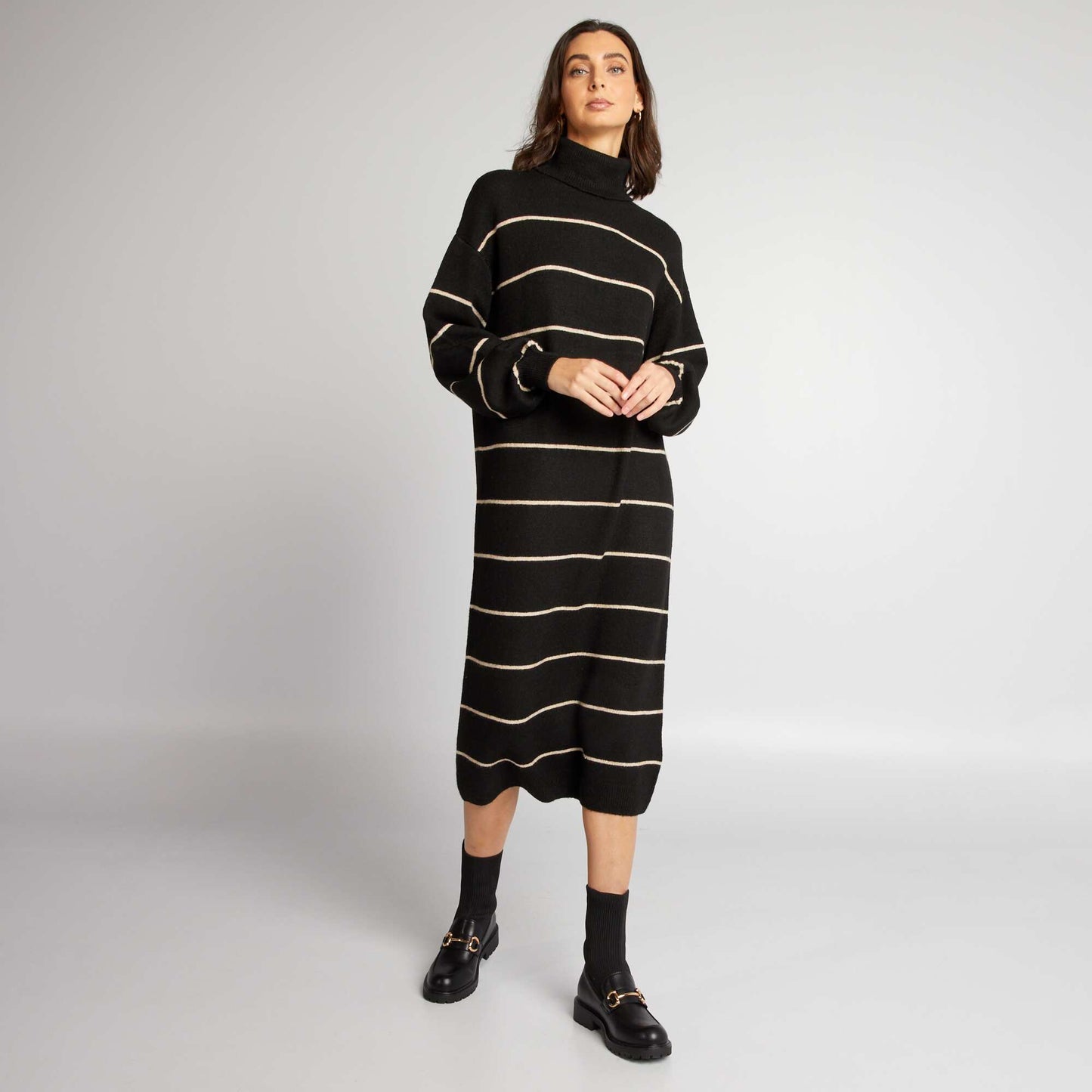 High-neck jumper dress AOSTRIPE