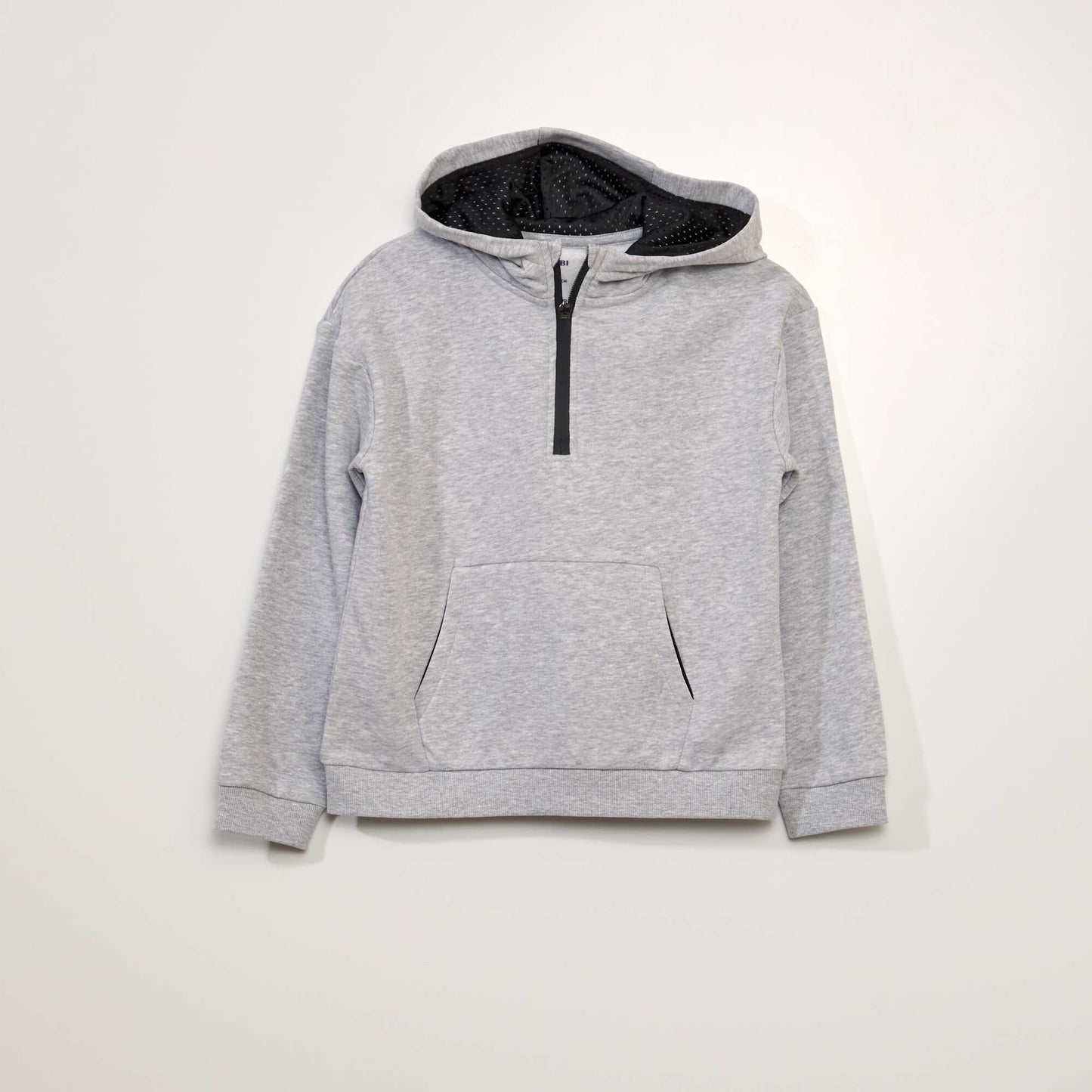 Sweater with zip-up collar GREY