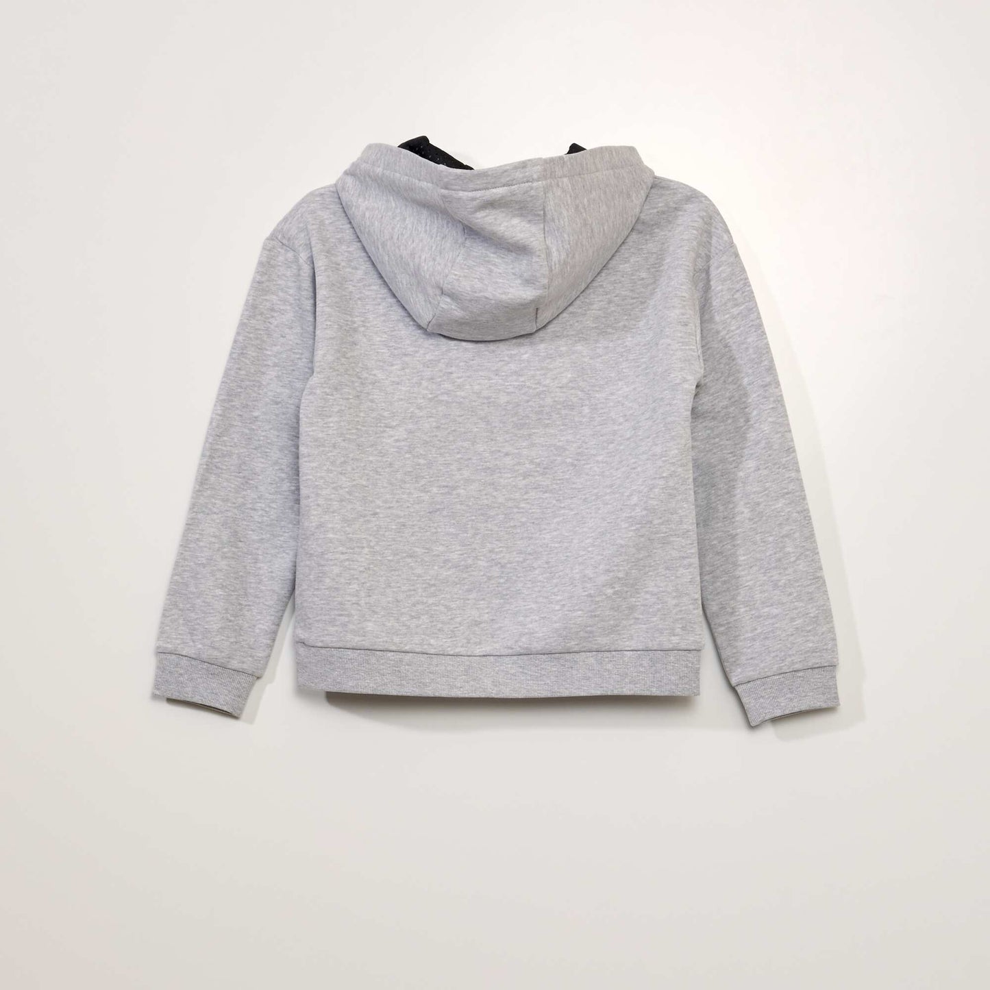 Sweater with zip-up collar GREY