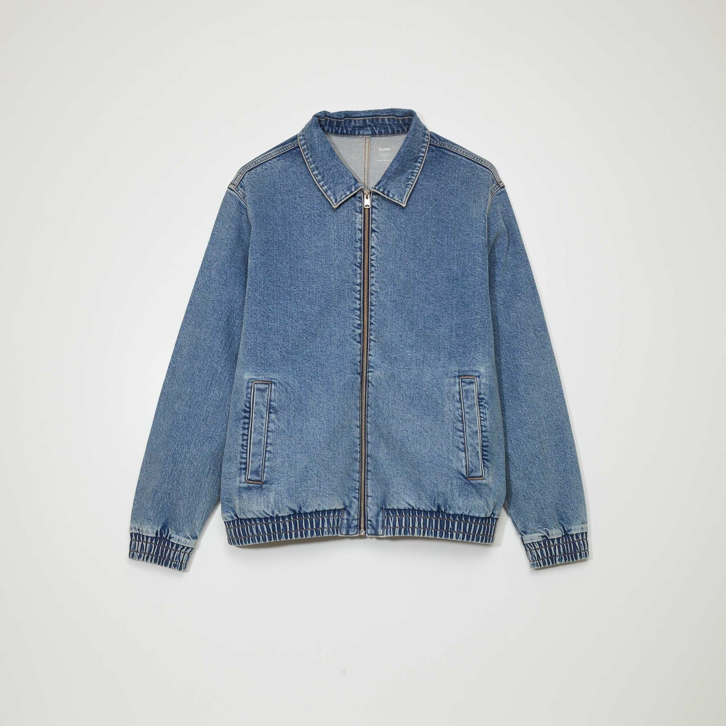 Zip-up denim jacket BLUE