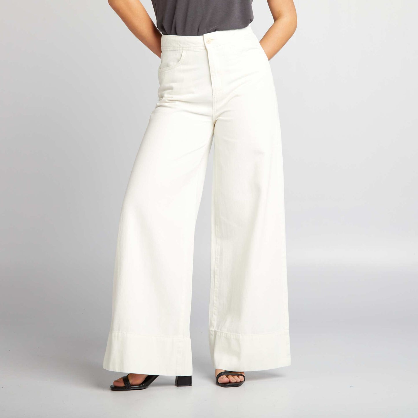 Wide-leg jeans WHITE