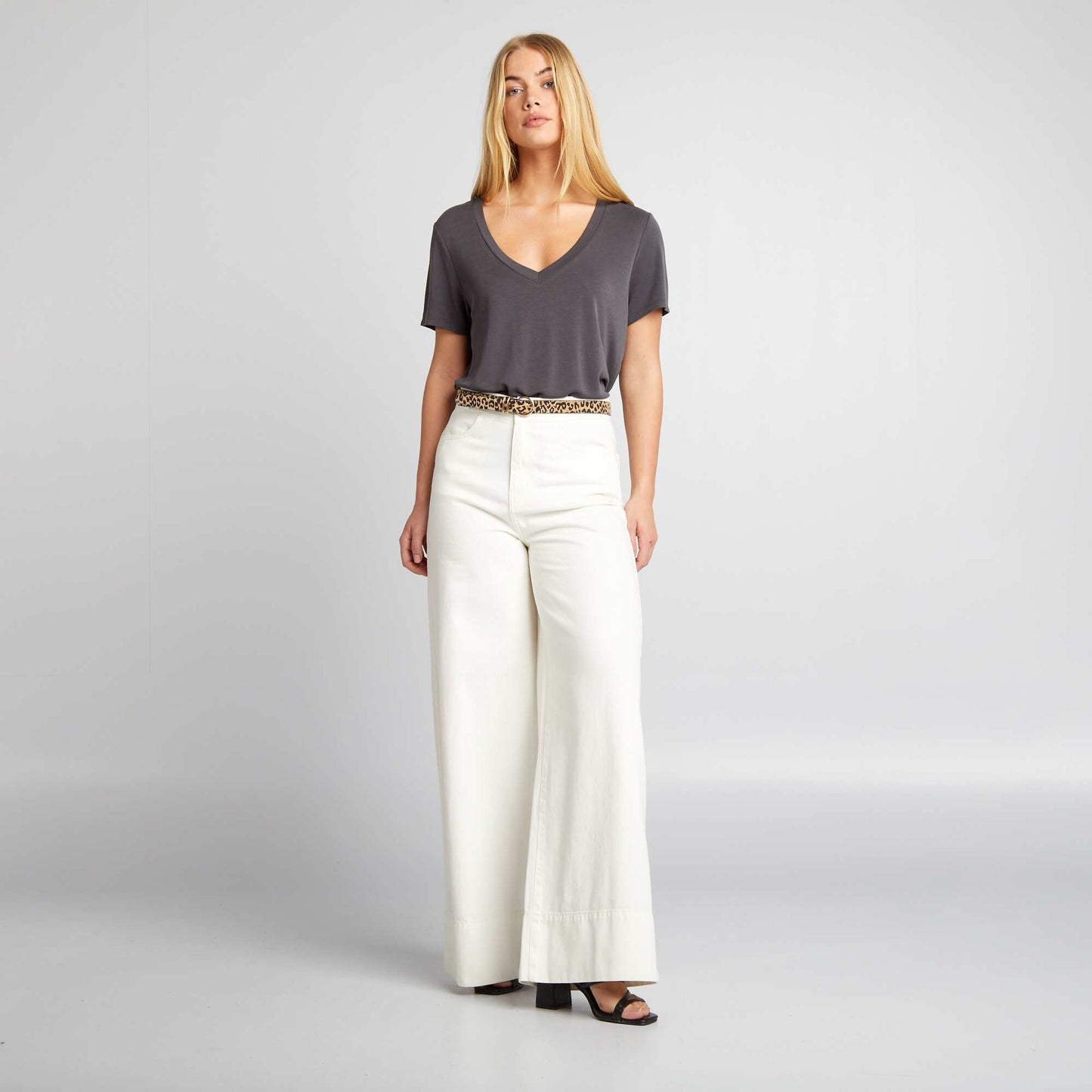 Wide-leg jeans WHITE