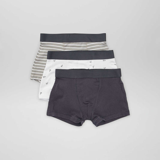 Pack of 3 pairs of boxer shorts GREY_RATIO