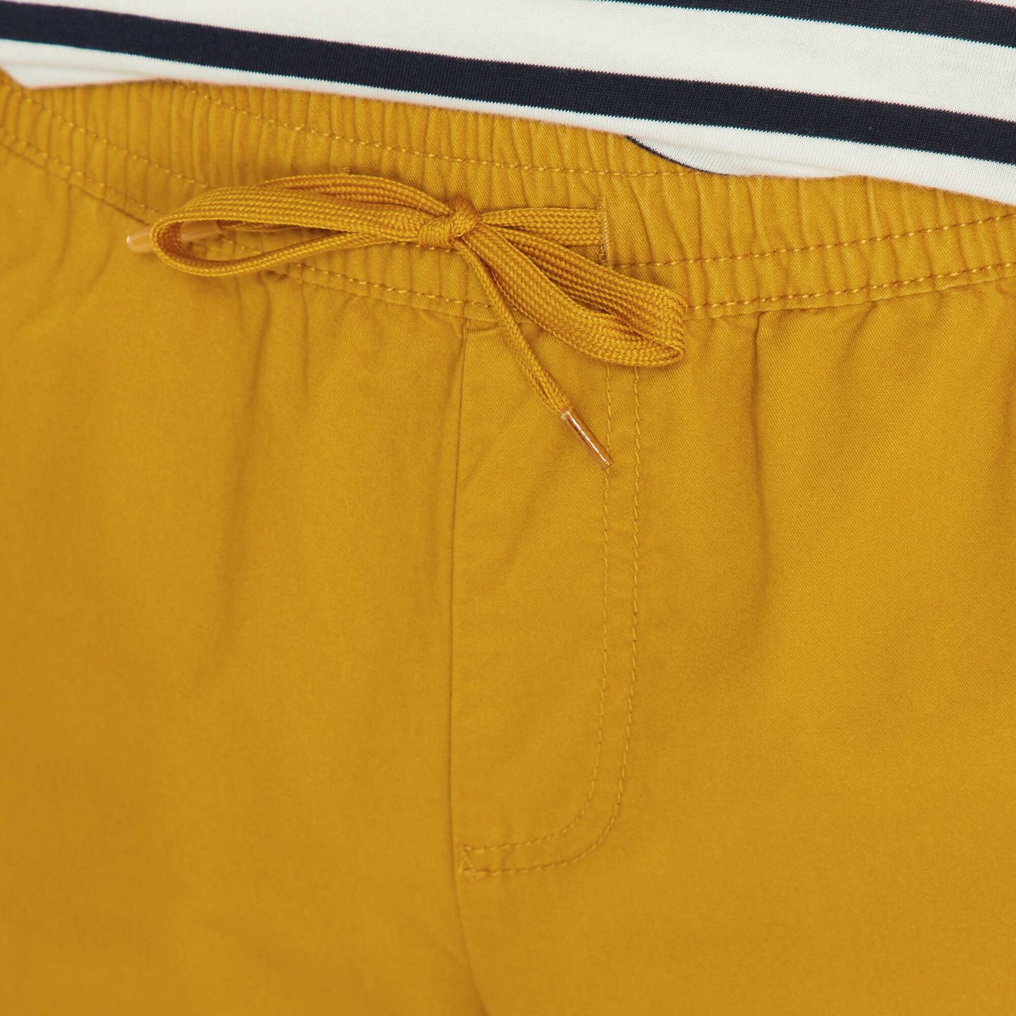 Twill Bermuda shorts with cargo pockets YELLOW