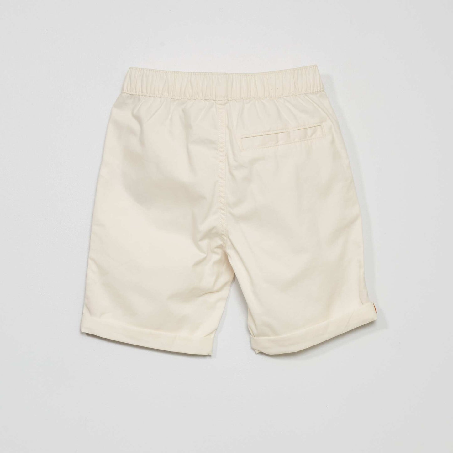 Plain Bermuda shorts WHITE