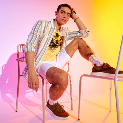 Regular-fit striped shirt WHITE