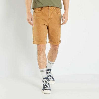 Denim Bermuda shorts ORANGE