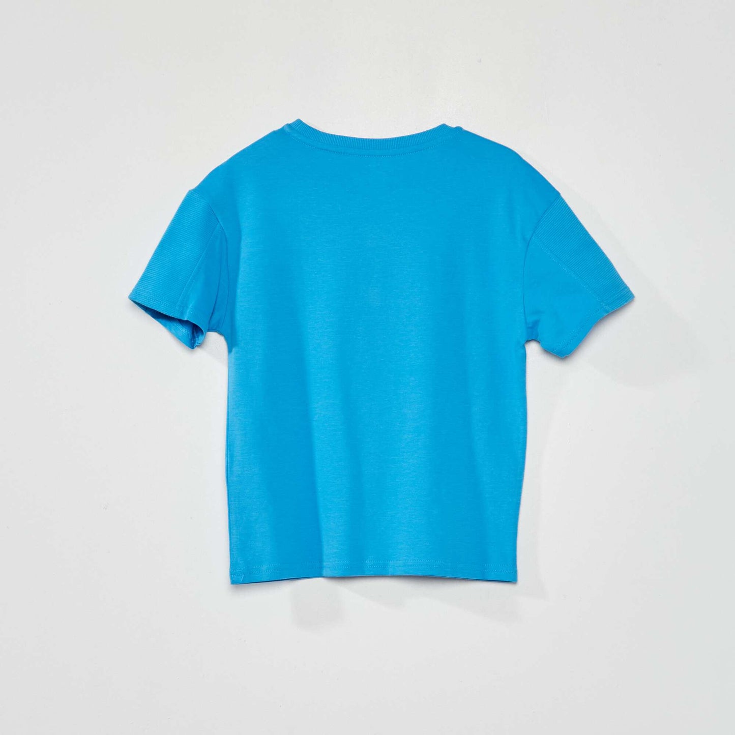 Jersey knit T-shirt blue