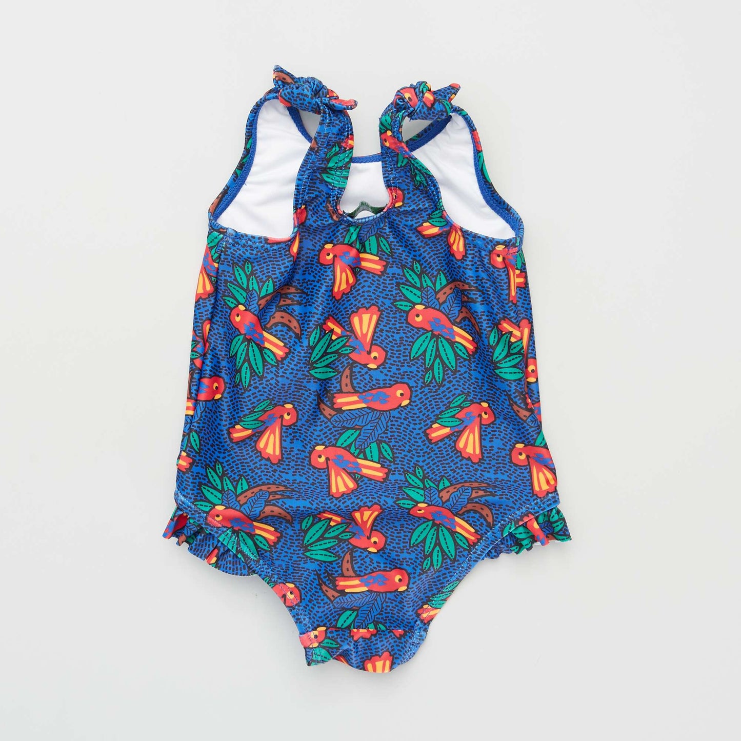 Printed 1-piece swimsuit RED