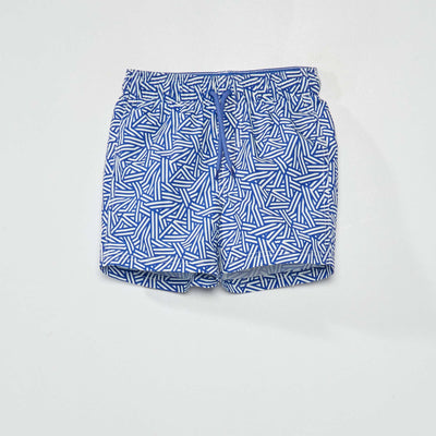 Printed swim shorts BLUE