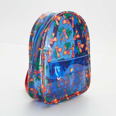Transparent backpack multicoloured