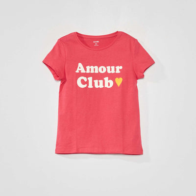 Printed jersey T-shirt PINK